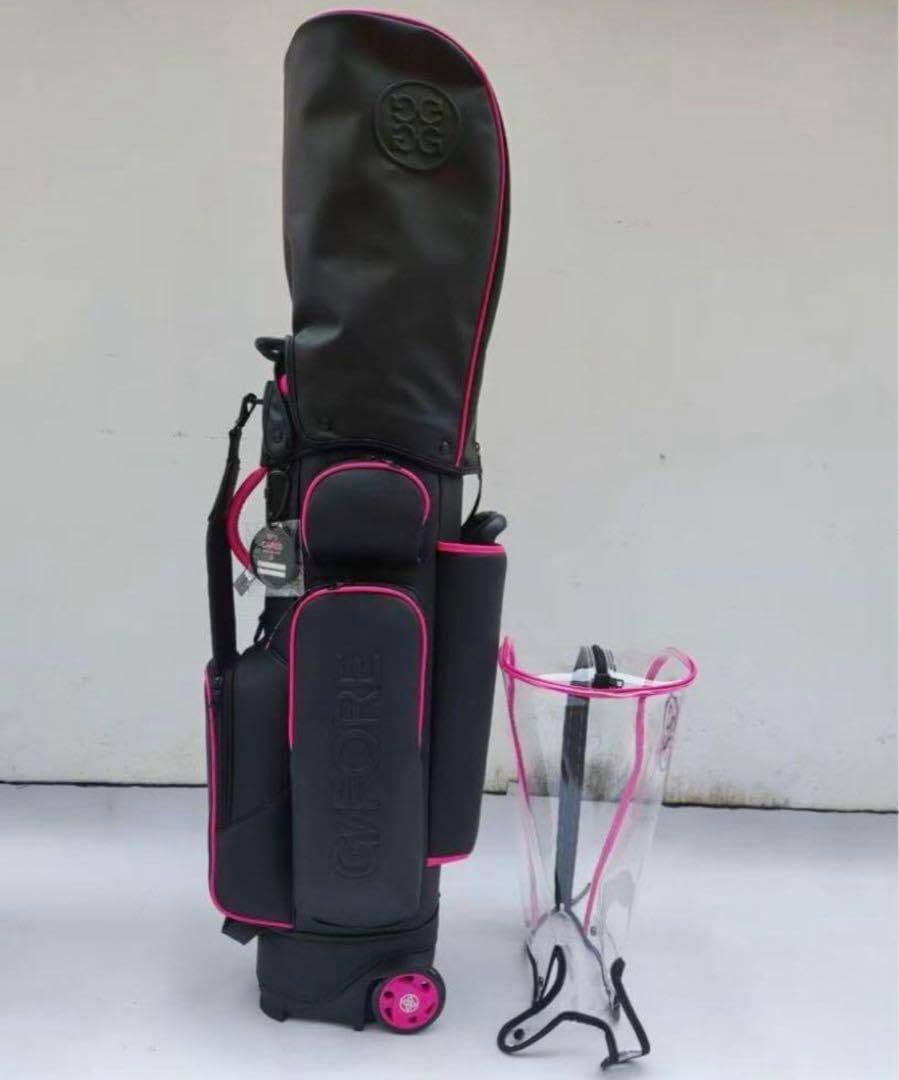 ジーフォア 男女兼用 キャディバッグ G/FORE キャスター型ブラック 新品 ジーフォア 男女兼用 キャディバッグ G/FORE キャスター型